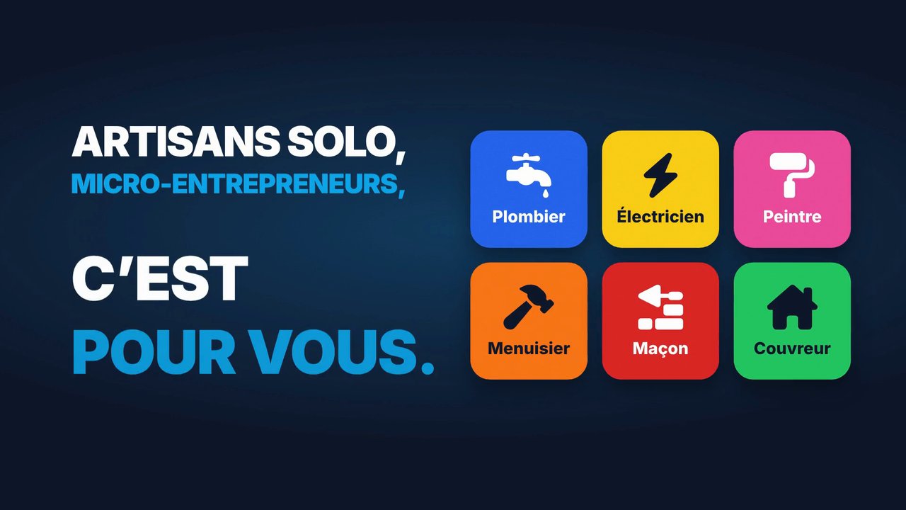 Film ArtisanSmart : devis envoyé depuis le chantier, facture conforme à la réforme, On gère